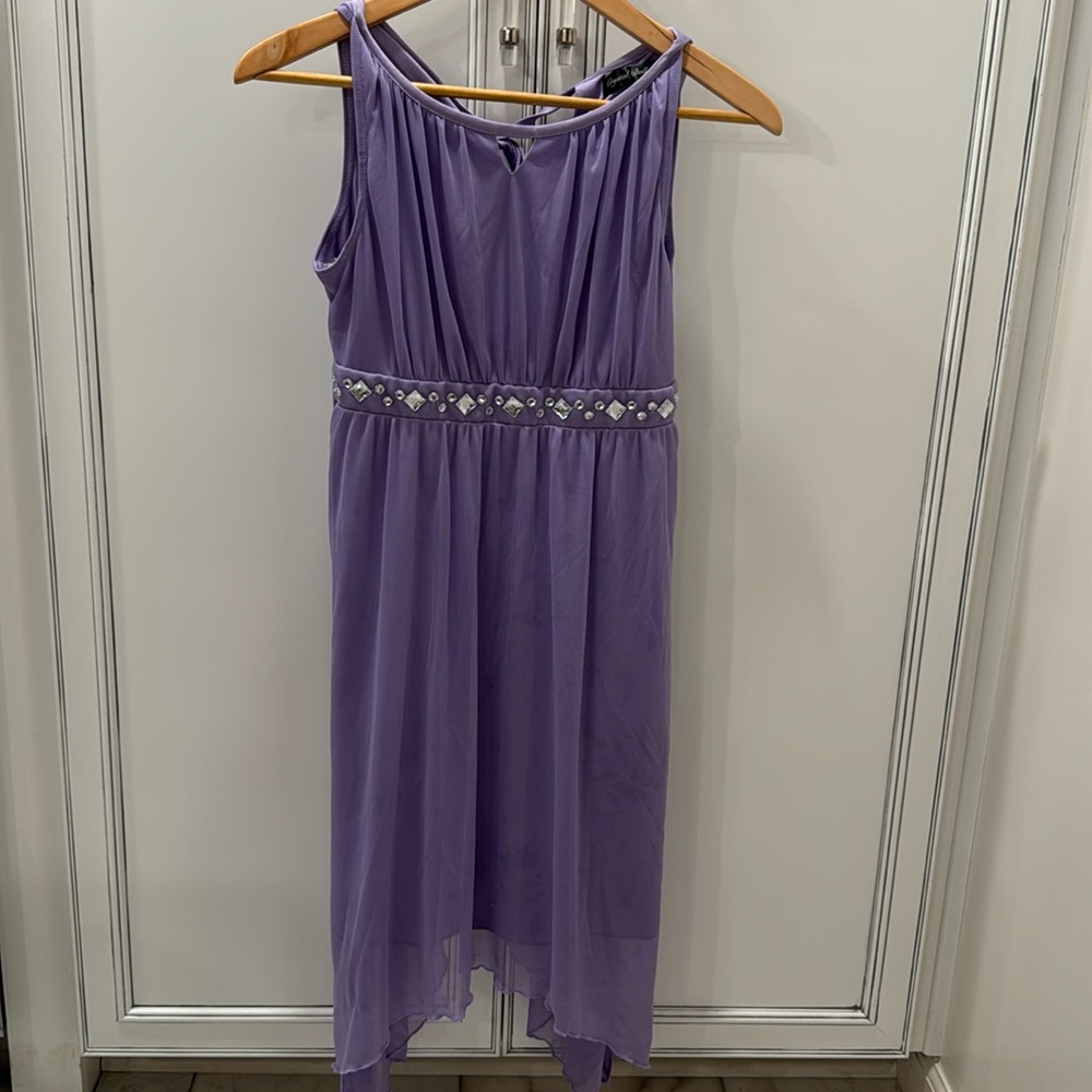 Girls’ purple dress